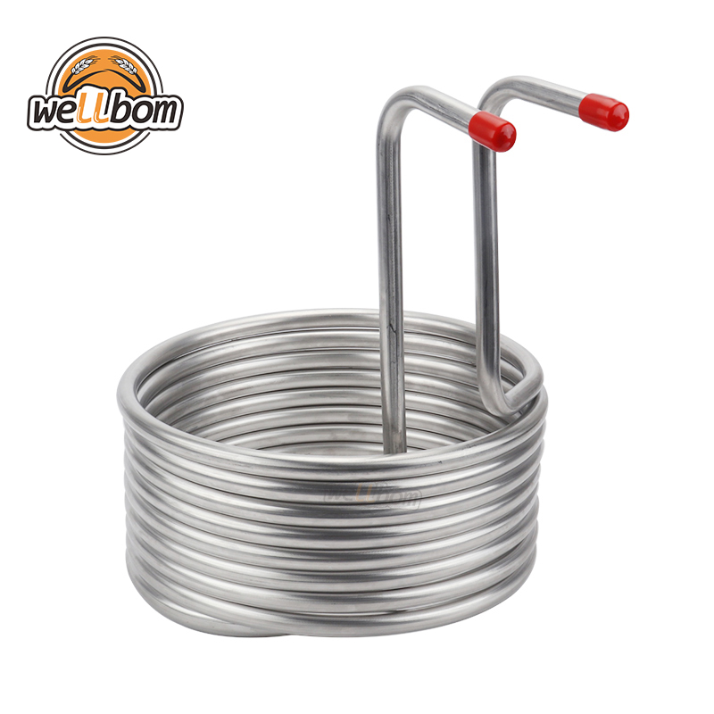 Homebrew Immersion Wort Chiller Food grade 304 stainless steel Beer Cooling Coil or malt juice cooler Super Efficient